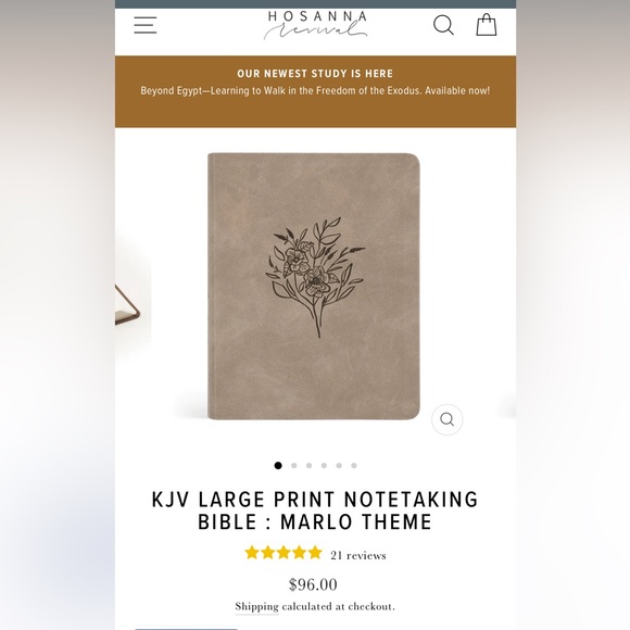 HOSANNA REVIVAL KJV LARGE PRINT BIBLE - Picture 3 of 7